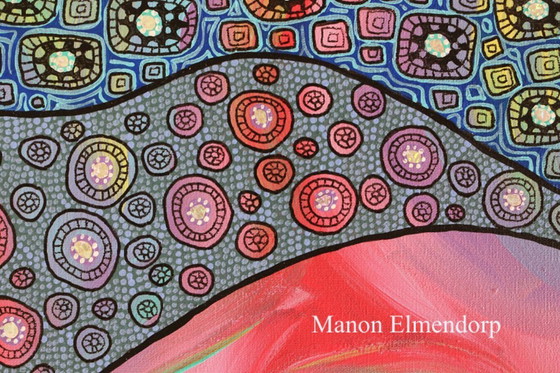 Image 1 of Tableau unique peint à la main « Vie océanique » - Nouvelle œuvre d'art