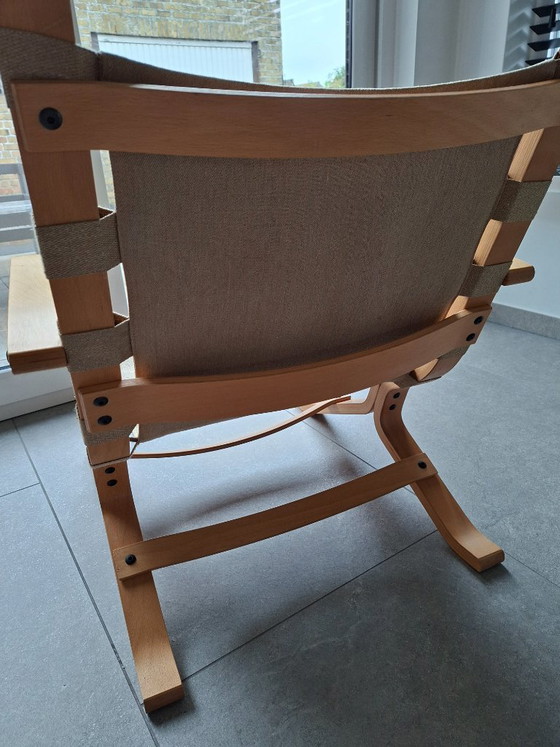 Poltrona lounge scandinava vintage + poggiapiedi anni 60/70 – Divani 2 posti, Textile, Wood (photo 17 of 22)