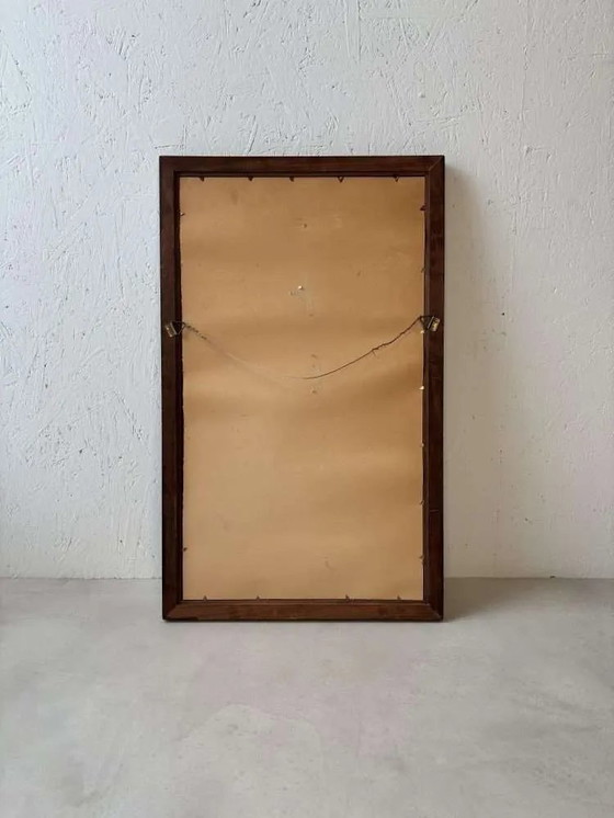 Image 1 of Espejo de pared danés de diseño elegante de los años sesenta