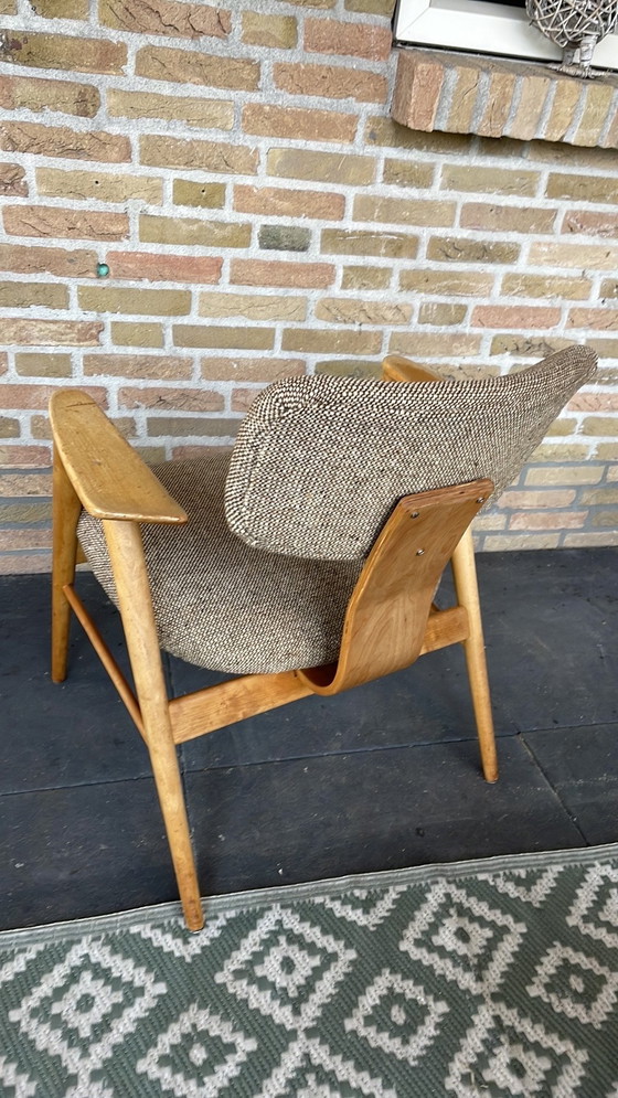 Image 1 of Pastoe FB14 / FT14 Cees Braakman fauteuil, stola vintage, stola retrò, metà secolo