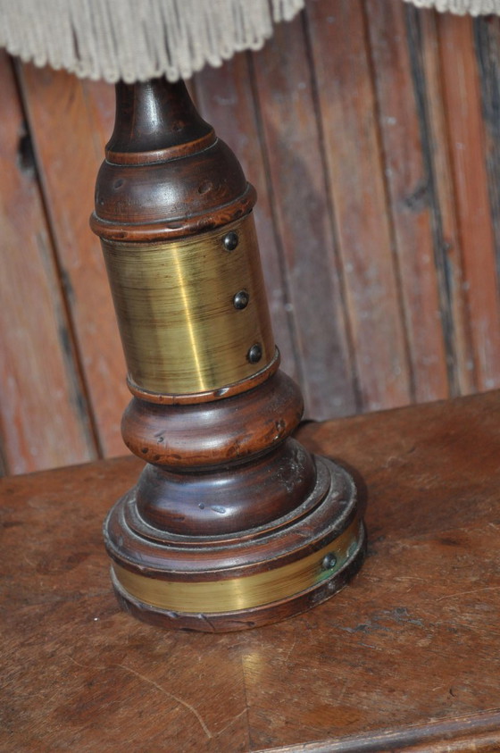 Lampada da tavolo ungherese vintage – Lampade da tavolo, Legno, Ottone (photo 6 of 6)
