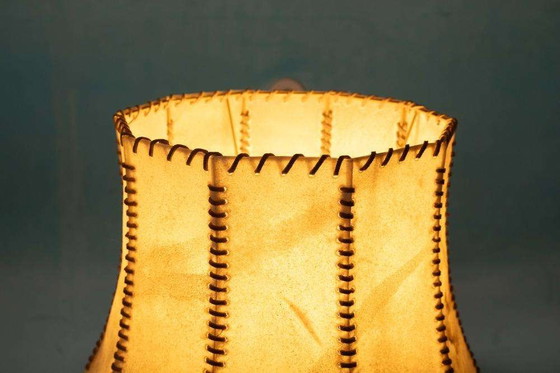 Image 1 of Brutalist table lamp 70s vintage bronze table lamp
