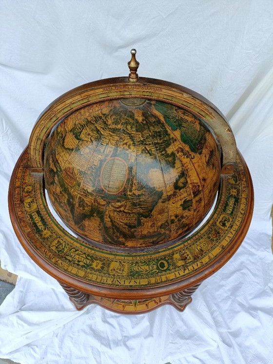 Image 1 of Vintage italiaans wereldbol bar, antiek bar