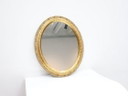 Vintage spiegel / hout glas / goud / rond Italie
