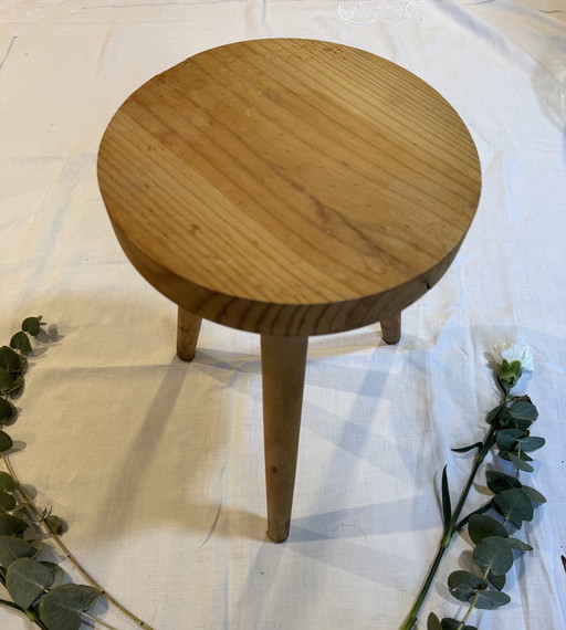 Tripodkruk van licht hout