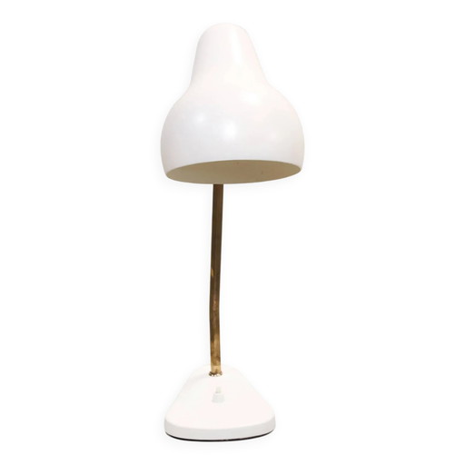 Original vintage Vilhelm Lauritzen VL38 table lamp for Louis Poulsen – tafellampen, polished steel, Brass, Design