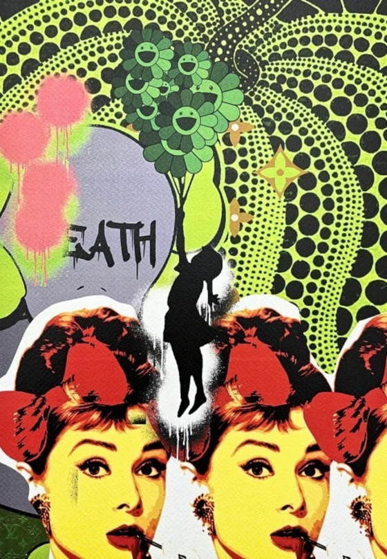 Image 1 of Death Nyc - Audrey Hepburn con la zucca di Kusama - Edizione limitata con certificato