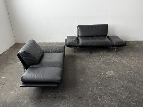 Image 1 of Divano vintage Dema Rataplan, poltrona in pelle