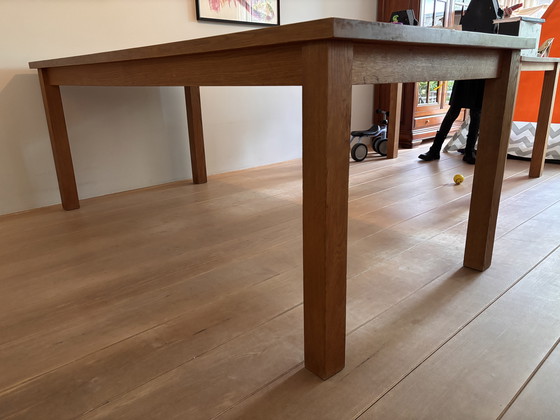 Image 1 of Eikenhouten eettafel