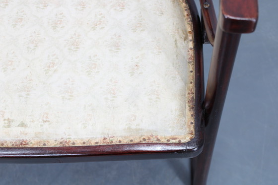 Image 1 of Josef Hoffmann Variation of Art Nouveau "Fledermaus" Sofa by Fischel