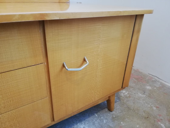 Image 1 of Luxe Mid Century Vintage Lowboard Dressoir TV-meubel Platenspeler-meubel