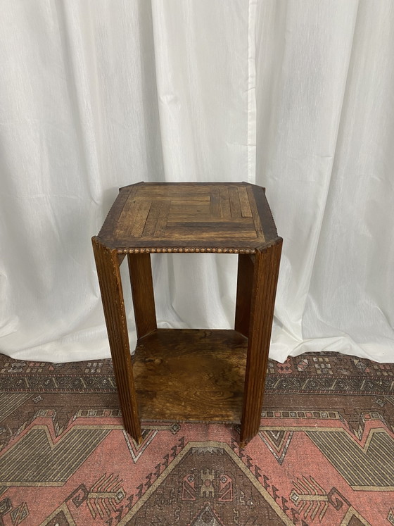 Table d'appoint/support à plantes Art Déco en bois – Porte-plantes, Wood (photo 8 of 10)