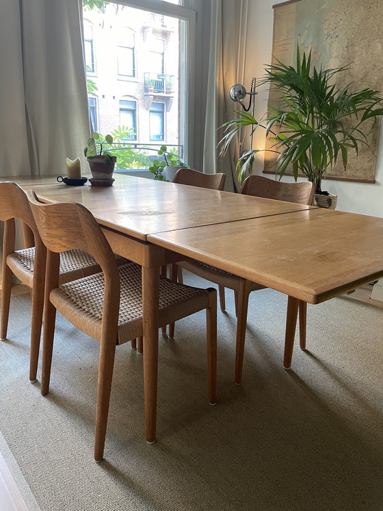 Image 1 of Tavolo da pranzo vintage + 4 sedie Niels Otto Møller Design danese