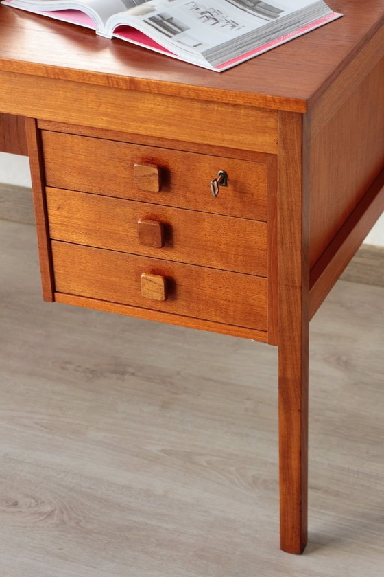 Image 1 of Scrivania vintage in teak, Danimarca – Domino Møbler (anni '60)