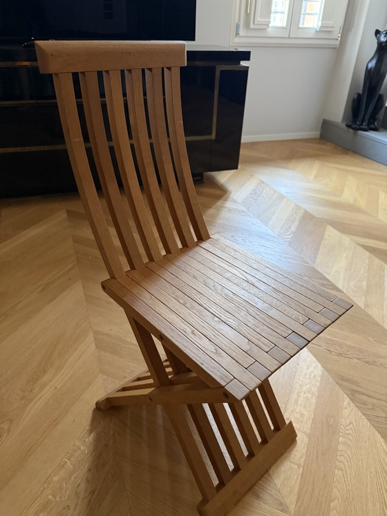 Set di 4 sedie pieghevoli Tomasa – Simon Gavina/Cassina, anni ’80 – Wood (photo 2 of 5)