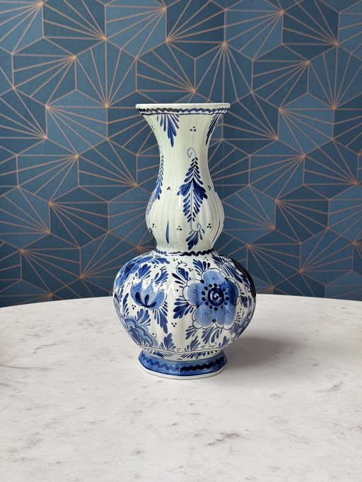 Elegant Hand-Painted Delftware Vase