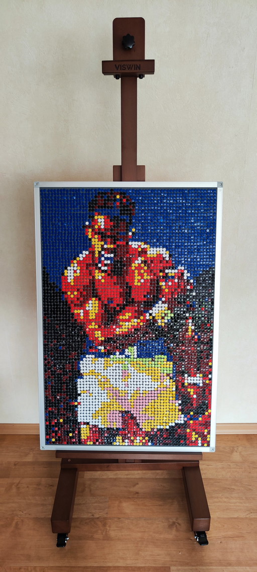 Muhammad Ali / Cassius Clay / Boxing World Champion / Pixel Art Mosaic Portrait