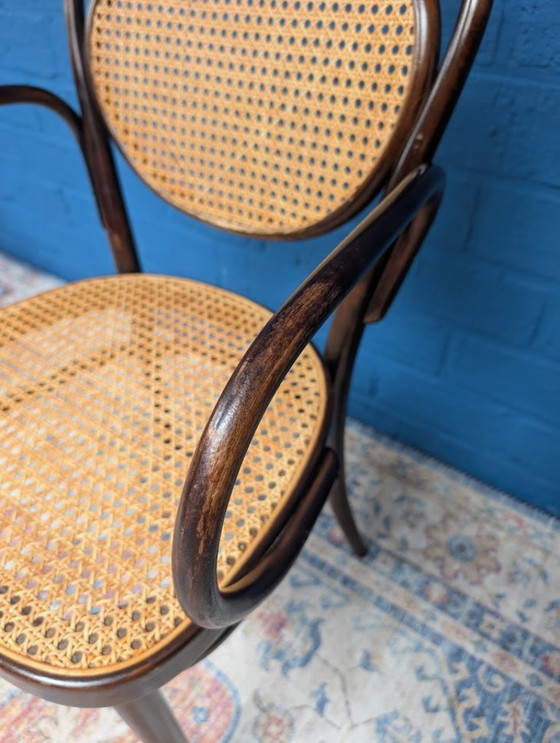 Image 1 of 7x Vintage rattan chairs, model 215r, Thonet