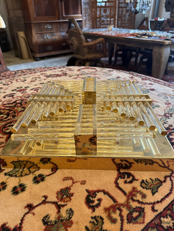 Image 1 of Very rare set of Palme design vintage ceiling/wall lamps