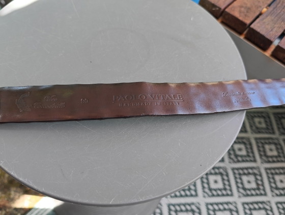 Image 1 of Original Croco Belt Paolo Vitale Brown size 90