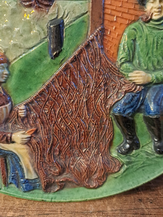 Image 1 of 1 Ceramica fiamminga XXL Diametro 32,5 cm In perfette condizioni d'epoca