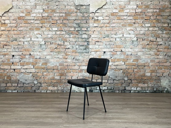 Satelliet Gerlin - Black Tufted - Set of 6 | Skai, Dining chairs, Metal, Vintage (photo 4 of 14)