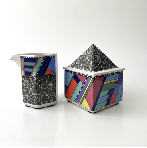 VTG Rosenthal Barbara Brenner Scenario Metropol Melk- en Suikerset