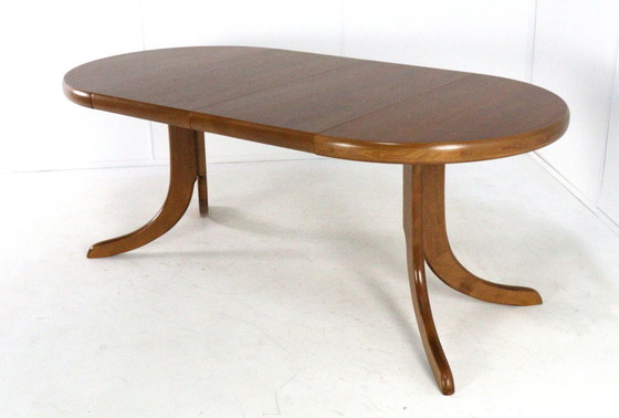 Image 1 of Compact 2x extendable dining table 'Mannheim' vintage