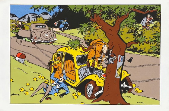 Image 1 of COLECTIVO - CITROEN Citroën et la BD - Serigrafía de Yves Chaland 1984