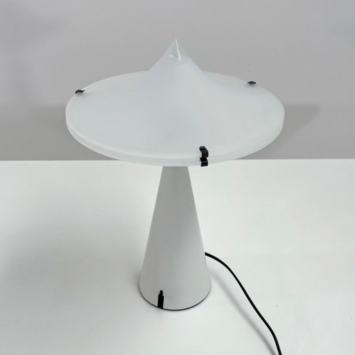 White Alien Table Lamp by Cesaro L. for Tre Ci Luce, 1980s