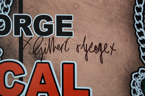 Image 1 of Gilbert & George Gesigneerde Poster / The Paradisical Pictures - Kettingmakerij / 59.4 x 84.1cm 23.4 x 33.1in (A1)