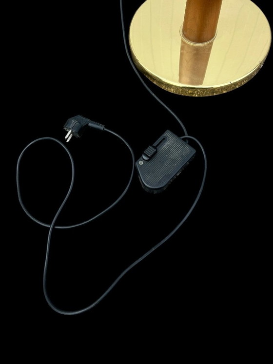 Lampada da terra vintage in teak e ottone. – drimmer, Lampade da terra, Brass (photo 8 of 8)