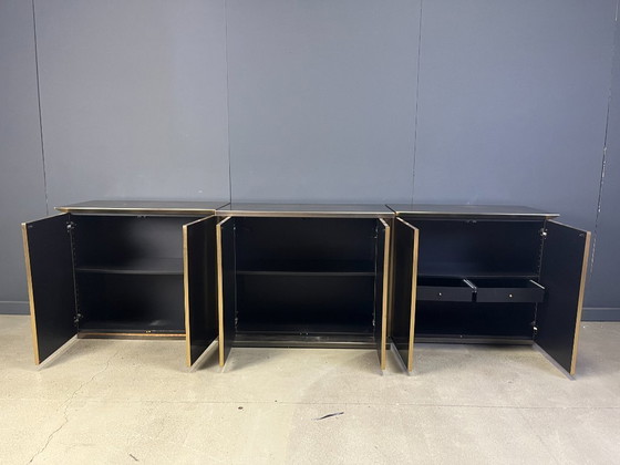 Image 1 of XL brass credenza by Belgochrom, 1980s