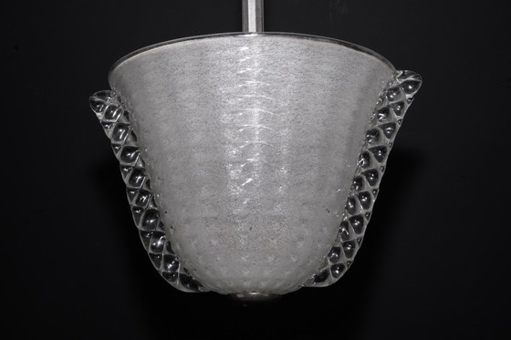 Image 1 of Rara araña Art Deco Ercole Barovier en cristal Pulegoso Murano. Italia 1940s