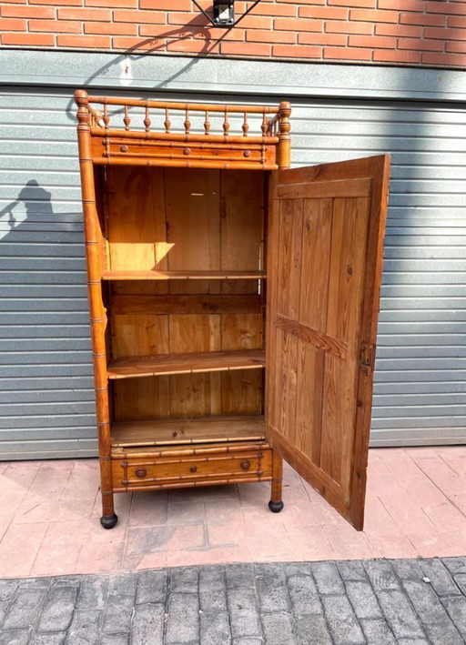 Armario Antiguo Imitación Bambú Siglo XIX