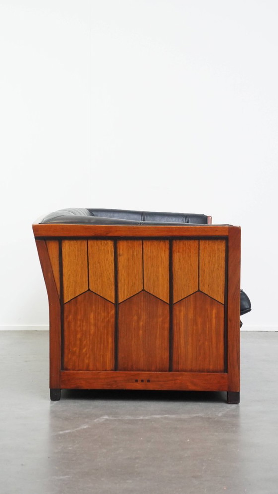 Image 1 of Sofá de diseño Art Déco Schuitema 2,5 plazas de cuero