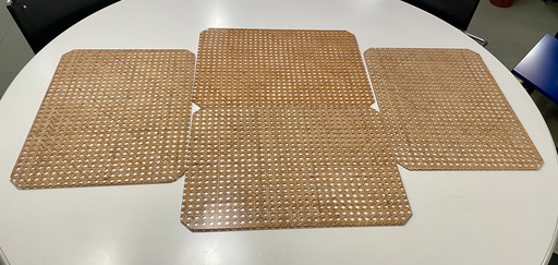 4x Plexiglas Wiener Geflecht Platzsets