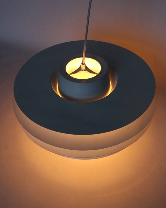 Image 1 of Vintage Verona 480 pendant lamp white Danish design bowl lamp