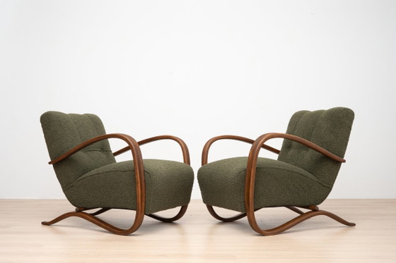 H-269 Armchairs by Jindřich Halabala, Czechoslovakia, 1930s, Set of 2 – Wood (photo 3 of 17)