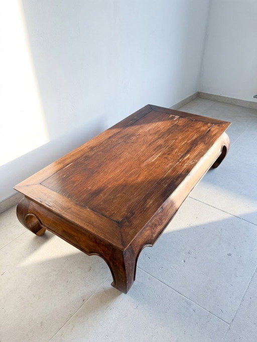 Antiker Couchtisch aus Massivholz – Orientalischer Stil – salontafels, Wood (photo 2 of 5)