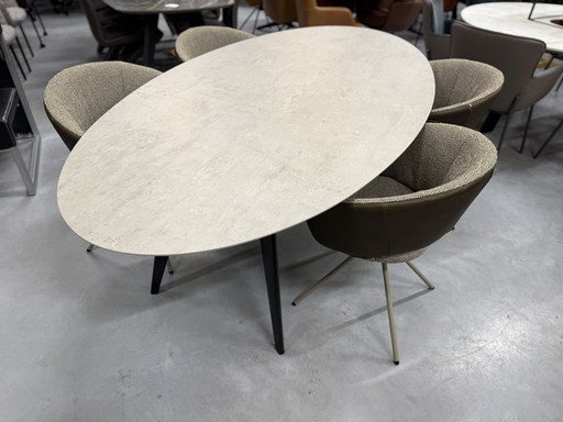 Tavolo da pranzo Harvink Fier in ceramica 225x115