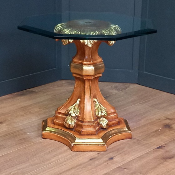 Image 1 of Unique Hollywood Regency side table