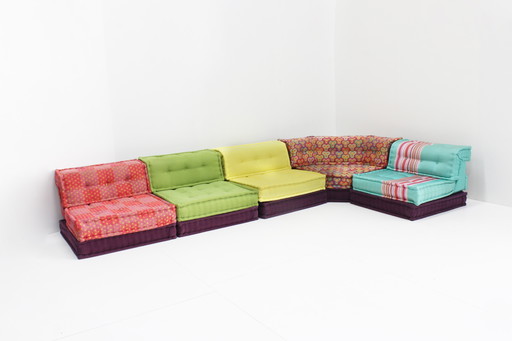 Roche Bobois Mah Jong Sofa Kenzo Takada Ontwerp Van Hans Hopfer , Set Of 15