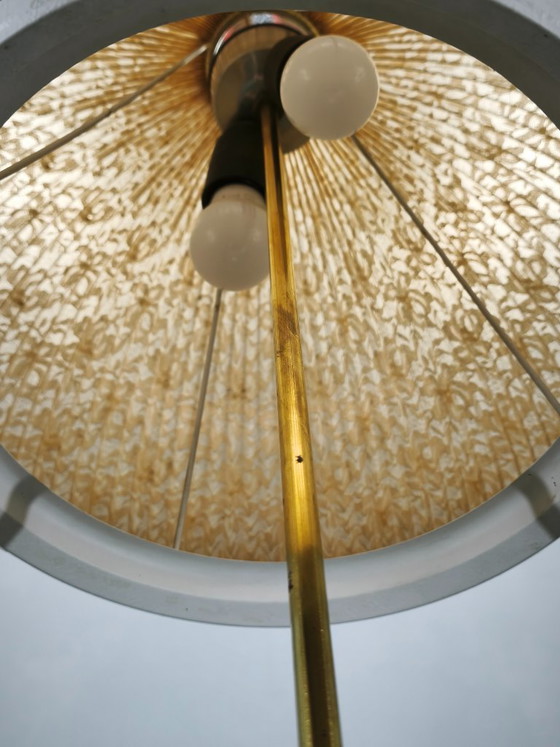 Image 1 of Lampada da terra tedesca di metà secolo con paralume a globo, anni '60
