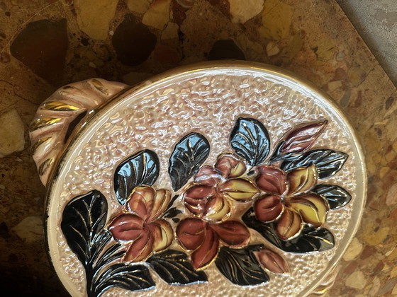 Image 1 of Vallauris ceramic centerpiece / fruit basket / empty pocket - 1960s