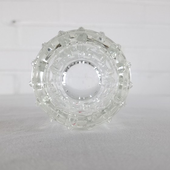 Image 1 of Vintage brutalist waxinelichthouder Sklo Union Rudolfova Vladislav Urban jaren 60/70 glas