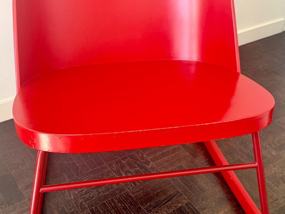 THONET vintage Rocking Chair 1955 – Metal, Wood (photo 15 of 18)