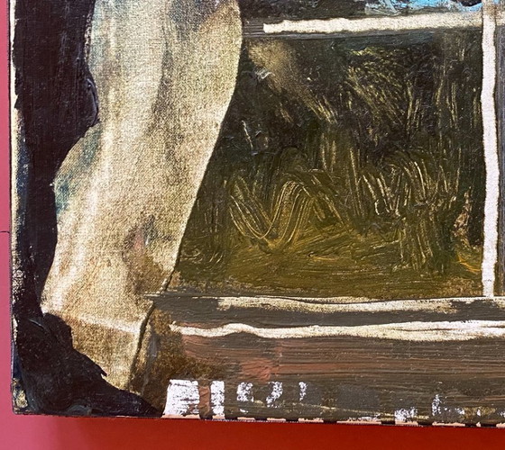 Image 1 of Ronan Barrot Öl auf Leinwand / Keilrahmen Das Gewitter aus dem Fenster unseres Buches