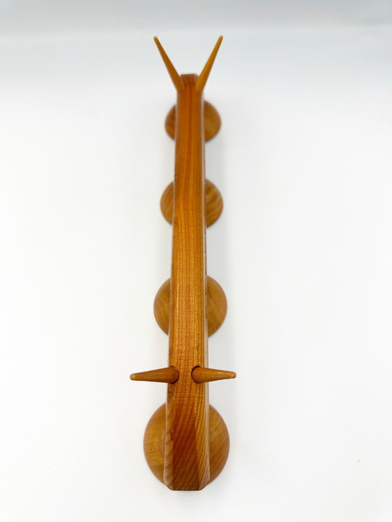 Image 1 of East Germany GDR wooden candlestick