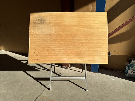 Industriële Ahrend Cirkel Kramer Tekentafel Bureau Werktafel – Iron (photo 12 of 12)